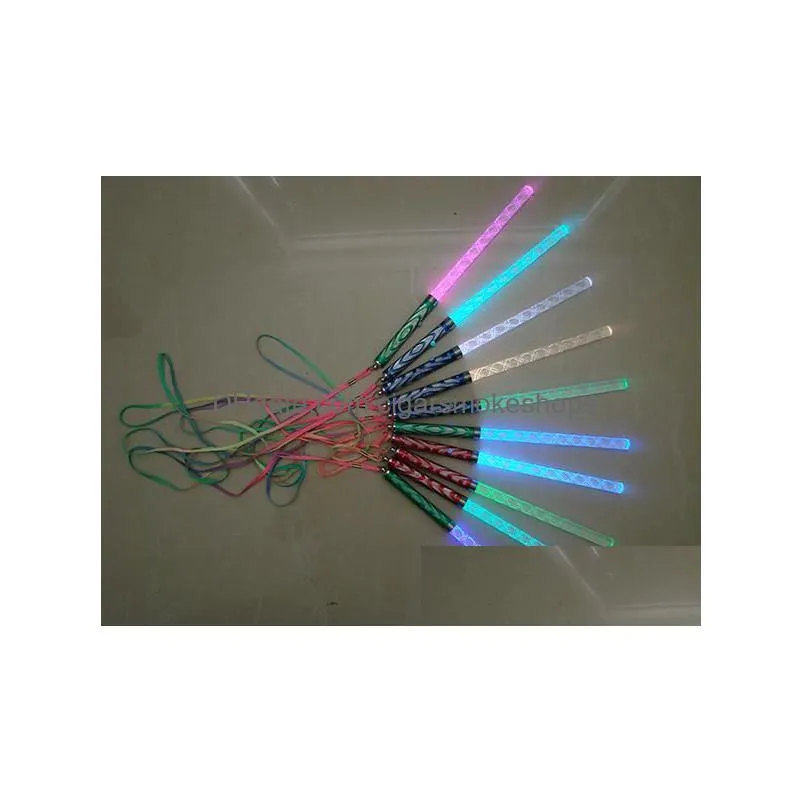Other Festive & Party Supplies New Led Cheer Glow Sticks Colorf Changed Flash Wand For Kids Toys Christmas Concert Birthday Party Supp Dhy9V