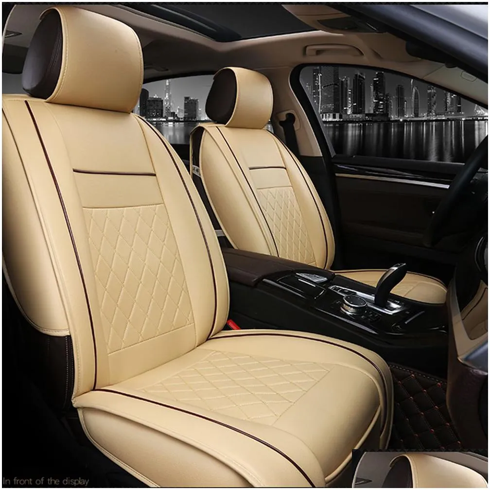 cushions covers pu leather car seat protector automobile cushion pad mat for auto front interior accessories covers