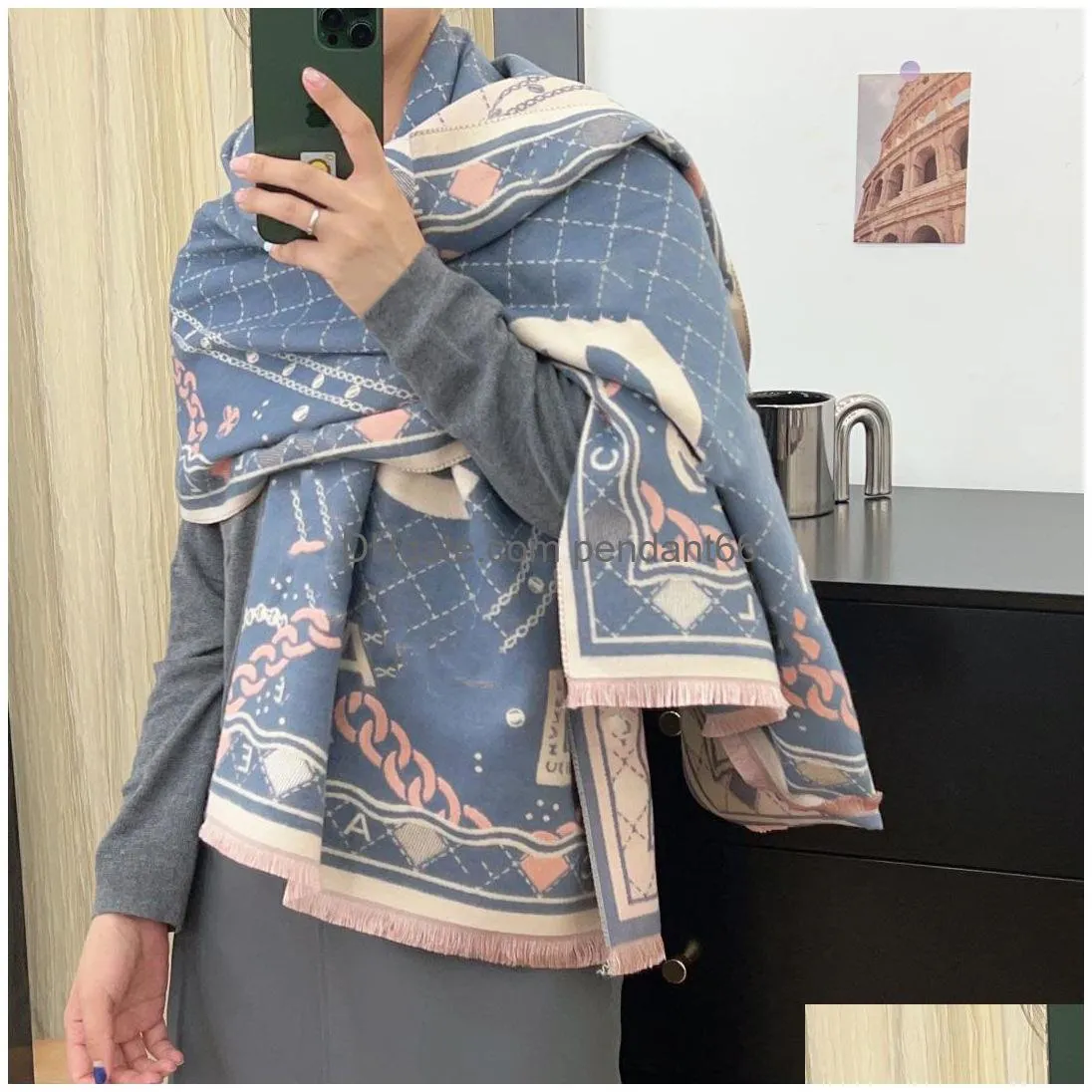 letter scarf for women luxury designer cashmere shawl mens winter wool wrap outdoor dress wrap lady designers shawls scarves 180x65cm