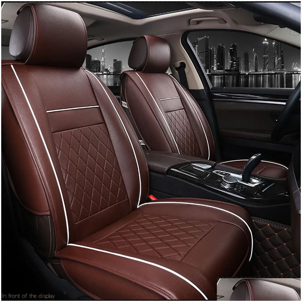 cushions covers pu leather car seat protector automobile cushion pad mat for auto front interior accessories covers