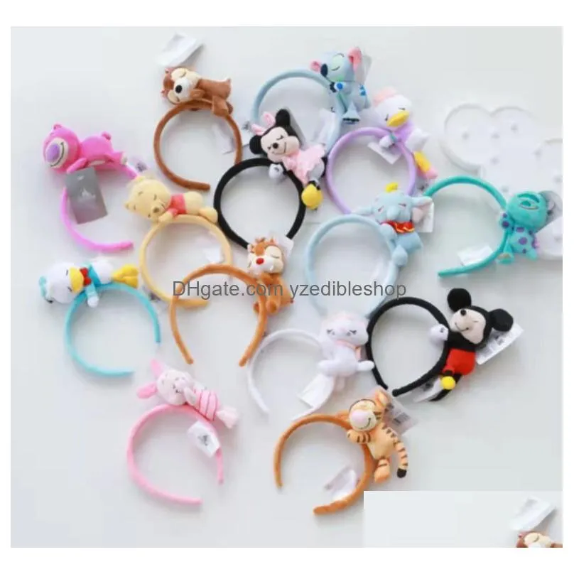  sell party decoration hair accessories mouse ears headband sequins bows charactor for women kids festival hairband girls partyhair