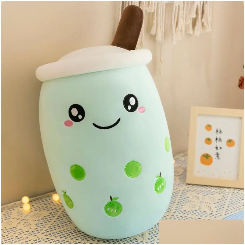 New Ccreative Fruit Milk Tea Cup Plush Toy Cute Cartoon Slee Pillow Wholesale Dhofm