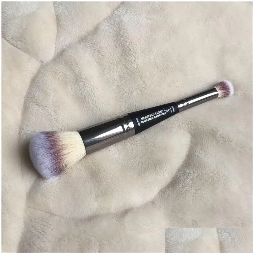 heavenly luxe complexion perfection makeup brush 7 double-ended quality face contour concealer beauty cosmetics brushes blender