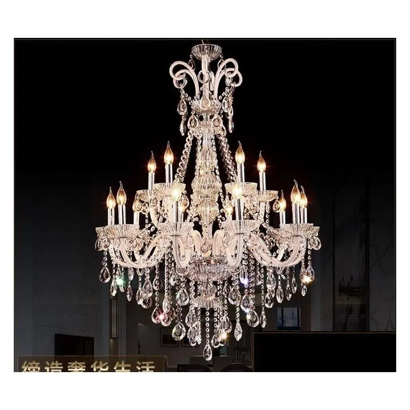 Chandeliers New Style Led Crystal Chandelier Lighting Fixture Luxury Large Lustres De Cristal Living Room 2675169 Lights Lighting Indo Dhnhq