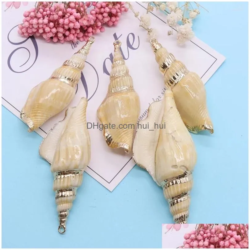 charms 3pcs charming bohemian conch shell necklace pendant long beach womens summer jewelry handmade diy gift accessories
