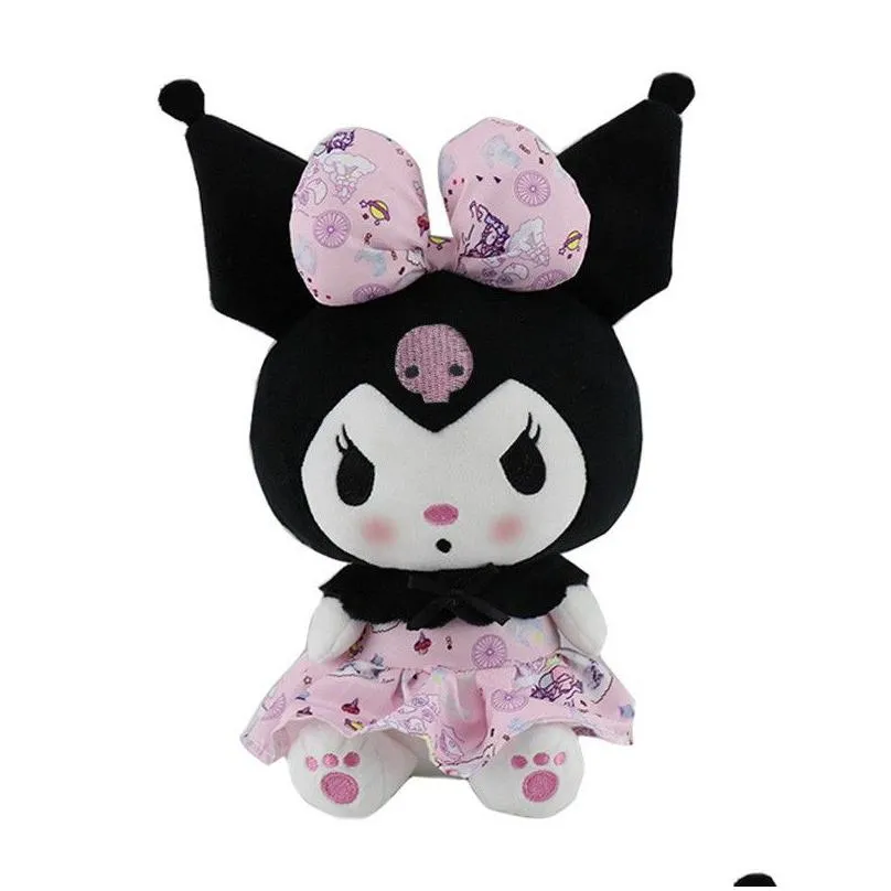 2023 25Cm Cartoon Kawali Plush Toys Lolita Melody Kuromied Soft Stuffed Dolls For Kids Birthday Christmas Dhfw9