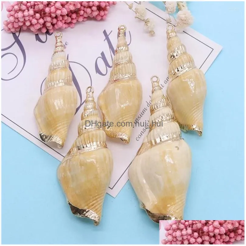 charms 3pcs charming bohemian conch shell necklace pendant long beach womens summer jewelry handmade diy gift accessories