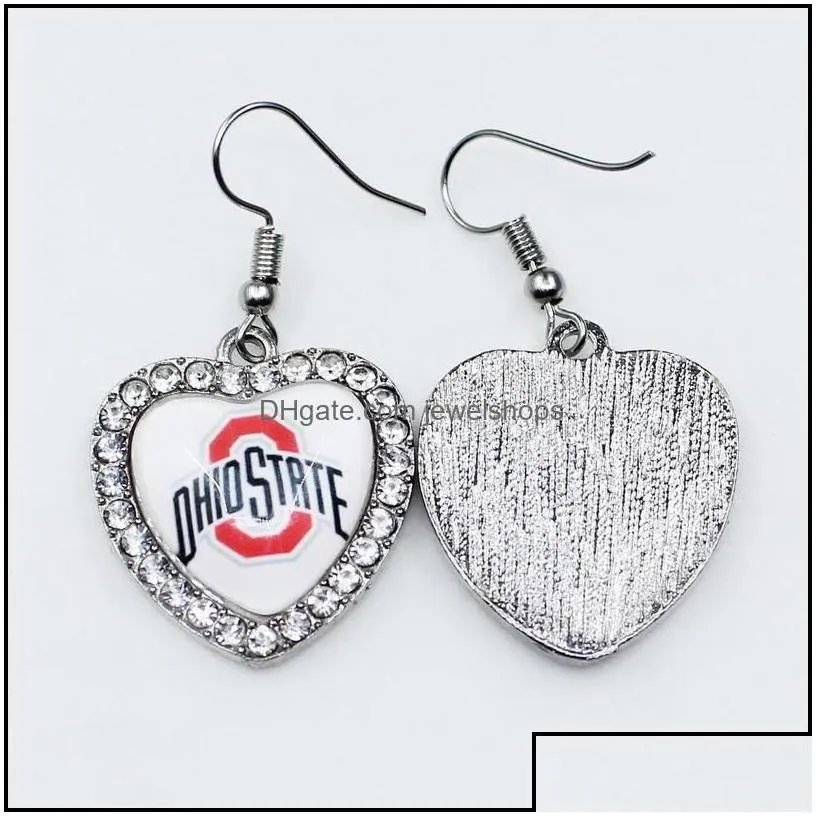 charms us ncaa football university team ohio state buckeyes dangle charm diy necklace earrings bracelet bangles buttons sp jewelshops