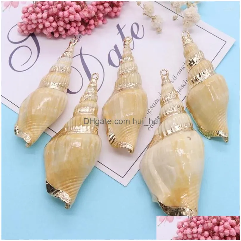 charms 3pcs charming bohemian conch shell necklace pendant long beach womens summer jewelry handmade diy gift accessories