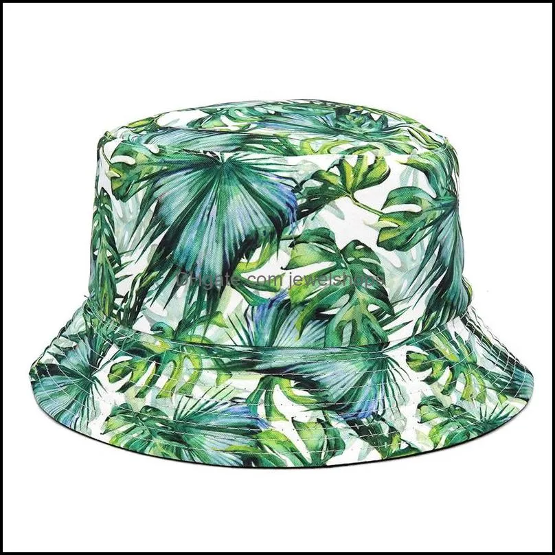 LDSLYJR Cotton Print Two Sides Wear Bucket Hat Fashion Joker Outdoor Travel Sun Cap For Men And Women 141