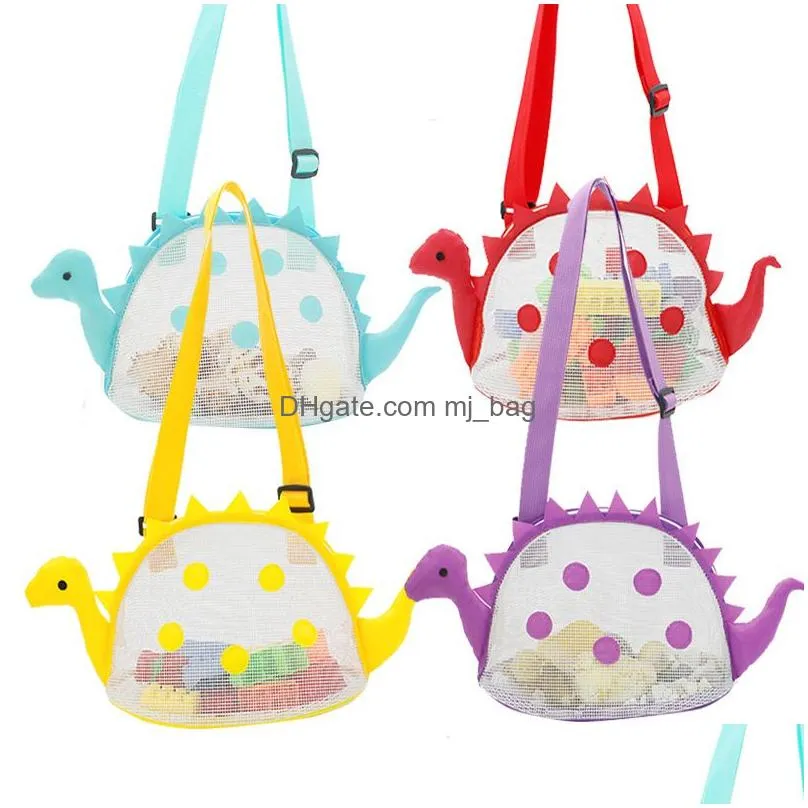 Party Favor Childrens Beach Net Bag New Style Dinosaur Outdoor Shell Storage Toy Collection Backpack Party Gift Home Garden Festive Pa Dhou1