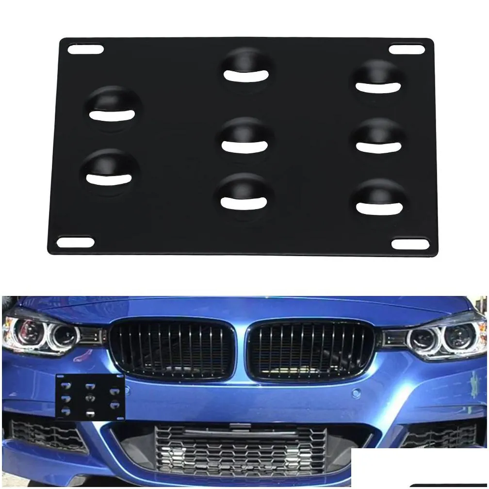 front bumper tow hook license plate frames mount bracket holder for 11-on bmw f-series f30 f31 f10 f11 f07 f25 f55 f56 f15 3 5 series