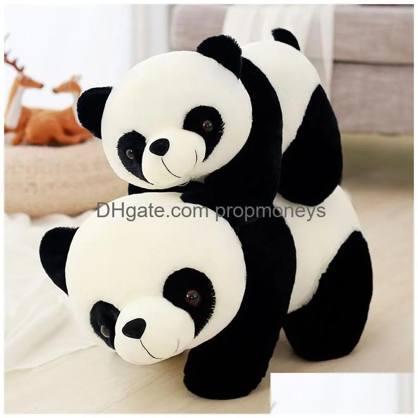 Stuffed & Plush Animals Cute Baby Big Nt Panda Bear Plush Stuffed Animal Doll Animals Toy Pillow Cartoon Kawaills Girls Lover Toys Gif Dh5Ta