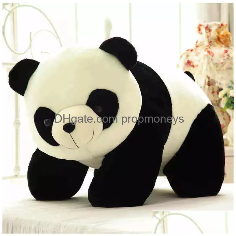 Stuffed & Plush Animals Cute Baby Big Nt Panda Bear Plush Stuffed Animal Doll Animals Toy Pillow Cartoon Kawaills Girls Lover Toys Gif Dh5Ta