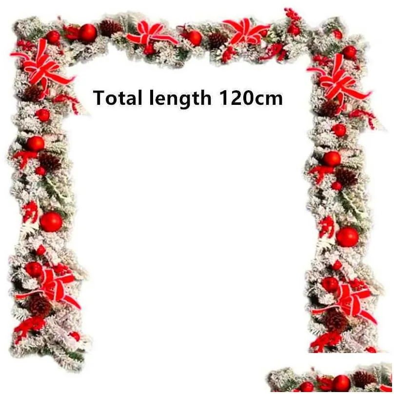 Christmas Decorations Christmas Decorations 20 30Cm The Cordless Prelit Red And White Holiday Trim Front Door Wreath Wedding Party Dec Dhkja