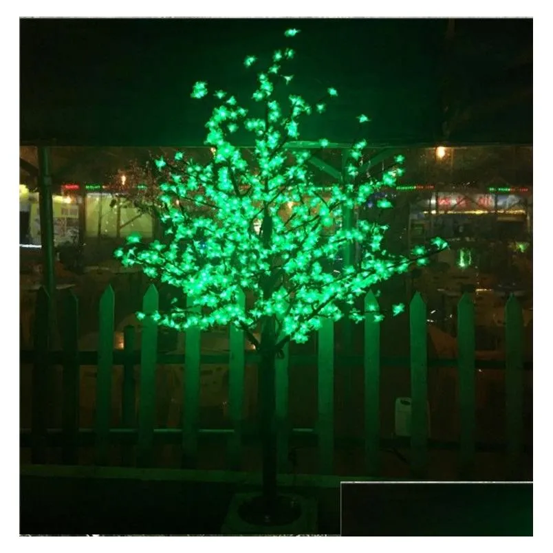 led artificial cherry blossom tree light christmas light 1152pcs led bulbs 2m height 110/220vac rainproof outdoor use 