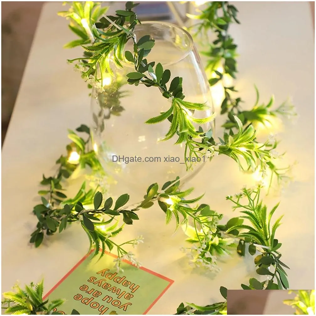 christmas decorations 2m 10leds rose flower string light floral holiday lighting garland leaves fairy light party event light decoration bedroom