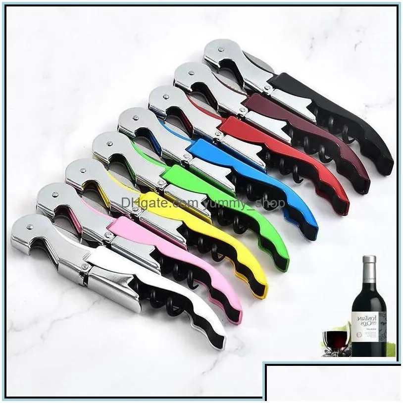 openers wine opener stainless steel corkscrew knife bottle cap tainless candy color mtifunction drop delivery home garden kitchen din