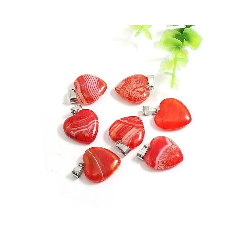 natural stone stripe agate charms pendants crystal reiki healing beads for jewelry making necklace earrings