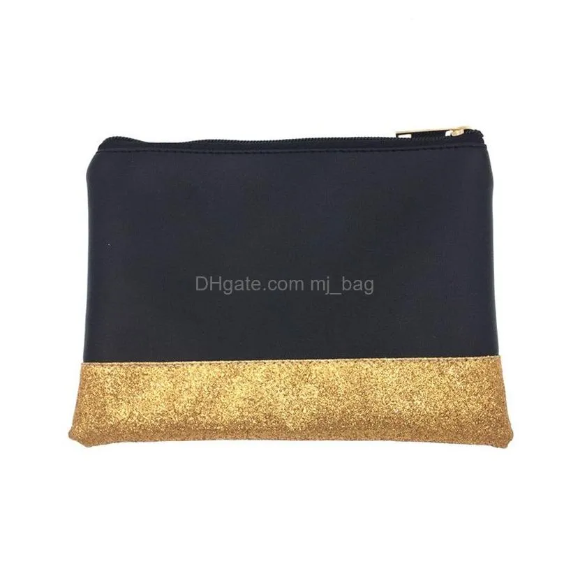 Party Favor Farty Favor High Quality Glitter Cosmetic Bag Wholesale Blanks Shining Pu Clutch 2 Colors Makeup 20Cmx14Cm Home Garden Fes Dhbgx