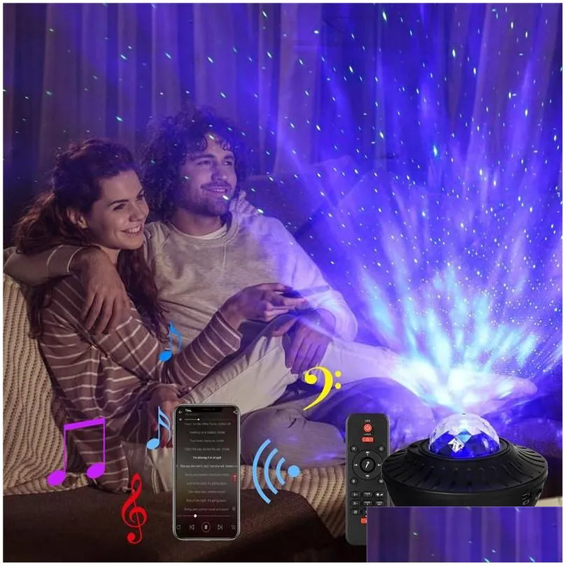 Led Effects Usb Led Star Night Light Effects Music Starry Water Wave Projector Bluetooth Soundactivated Stage Lights Lighting7531569 L Dhrnj