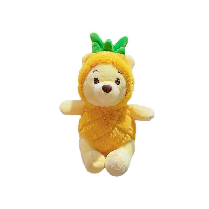 Rabbit Mascot Pineapple Bear Plush Pendant Doll Wholesale Couple Keychain Toy Dh8La