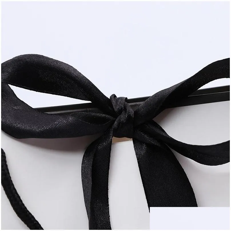 creative design large black border white kraft paper bag with handle wedding party favor bowknot paper gift bag lx01480