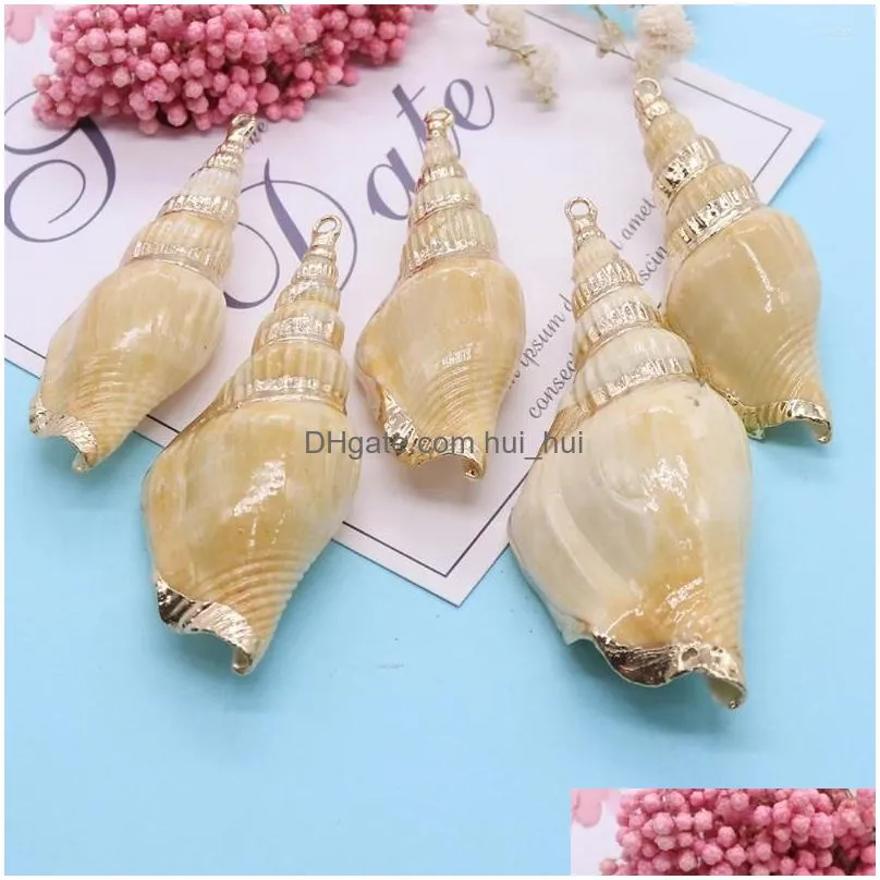 charms 3pcs charming bohemian conch shell necklace pendant long beach womens summer jewelry handmade diy gift accessories