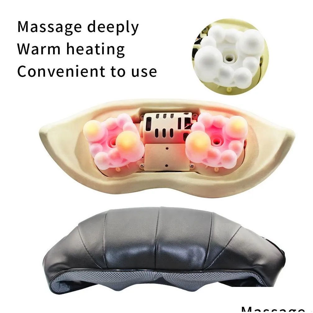 home car electric massager u shape shiatsu cervical back and neck massager multifunctional infrared heated massage relax machine