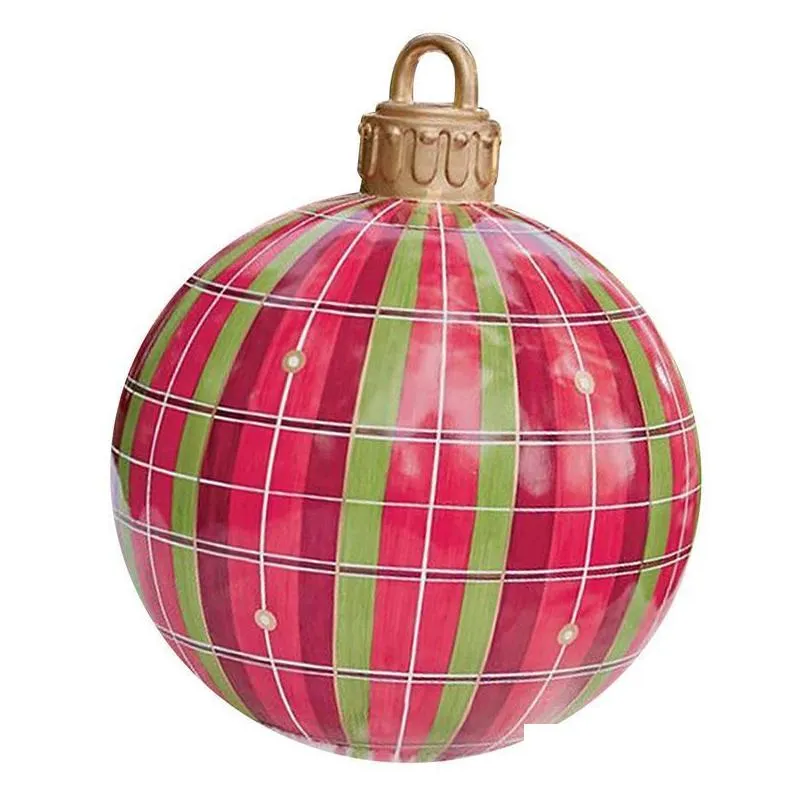christmas decorations 60cm outdoor inflatable ball made pvc  large s tree toy xmas gifts ornaments