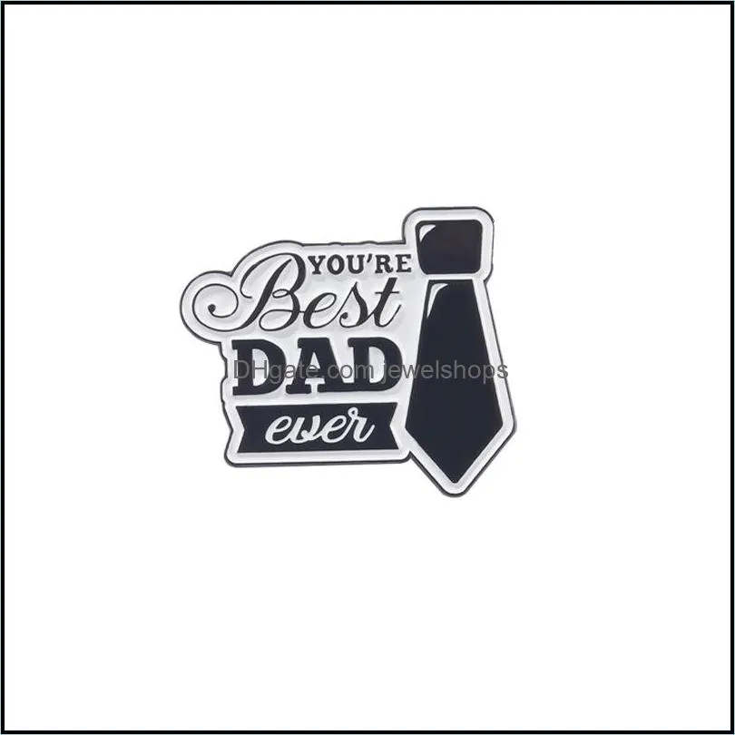 Vintage Letter Not Today Dad Brooches Pin for Women Fashion Dress Coat Shirt Demin Metal Funny Brooch Pins Badges Backpack Gift