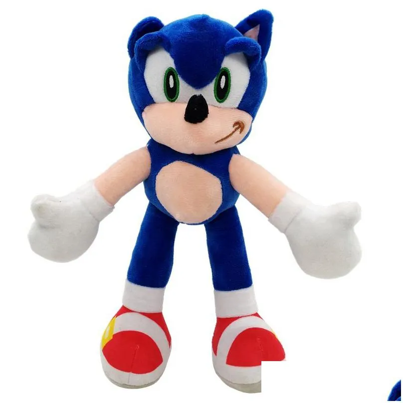 2023 28Cm Arrival Sonic Toy The Hedgehog Tails Knuckles Ecna Stuffed Animals Plush Toys Gift V11 Dhzjc