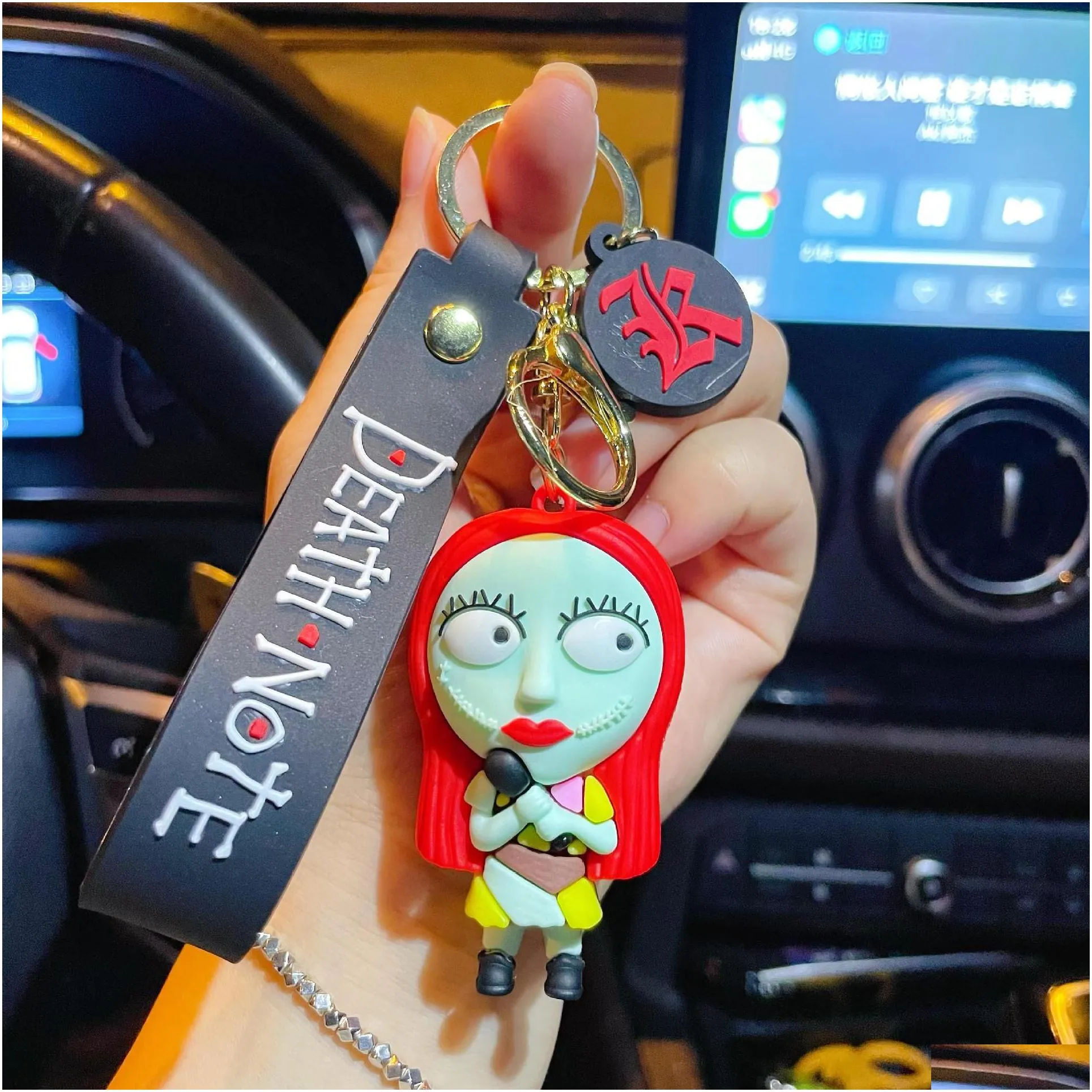 2023 Christmas Eve Horror Night Doll Keychain Pvc Halloween Cute 3D Model Personalized Skeleton Jack Schoolbag Dhnj1