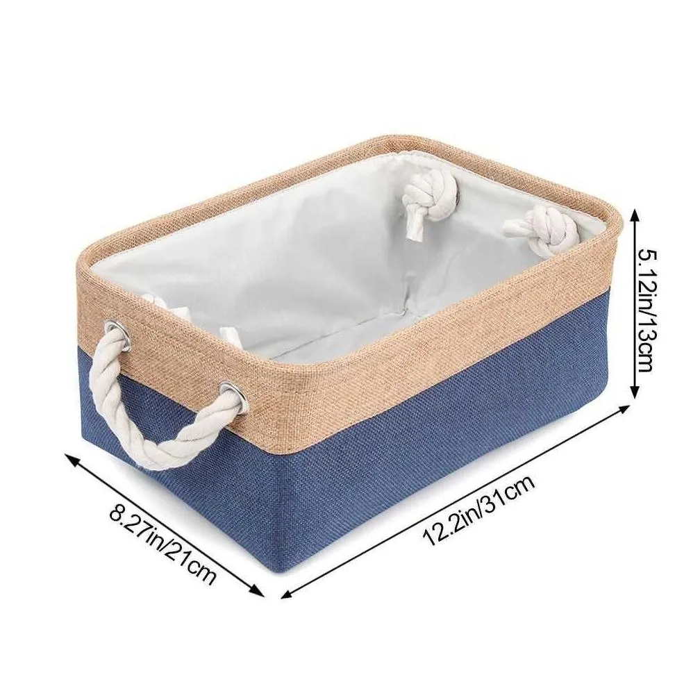 Storage Baskets Storage Baskets Home Supplies Sundries Sorting Basket Folding Organizer Box Underwear Socks Baby Toys R230726 Home Gar Dhjff