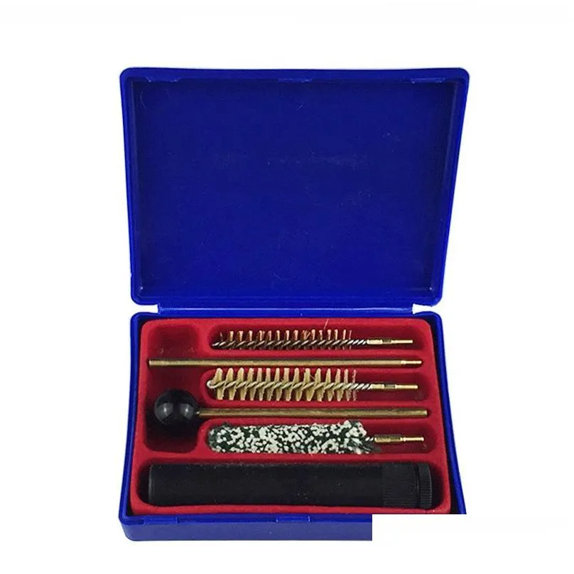 universal pistol gun cleaning kit tools set brushes rifle cleaner with durable plastic storage case