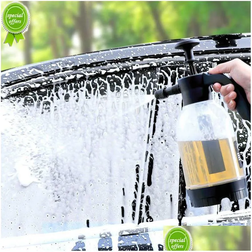  2l car wash watering can car cleaning high pressure hand spray car wash foam sprayer garden sprinkler for auto cleaning tool