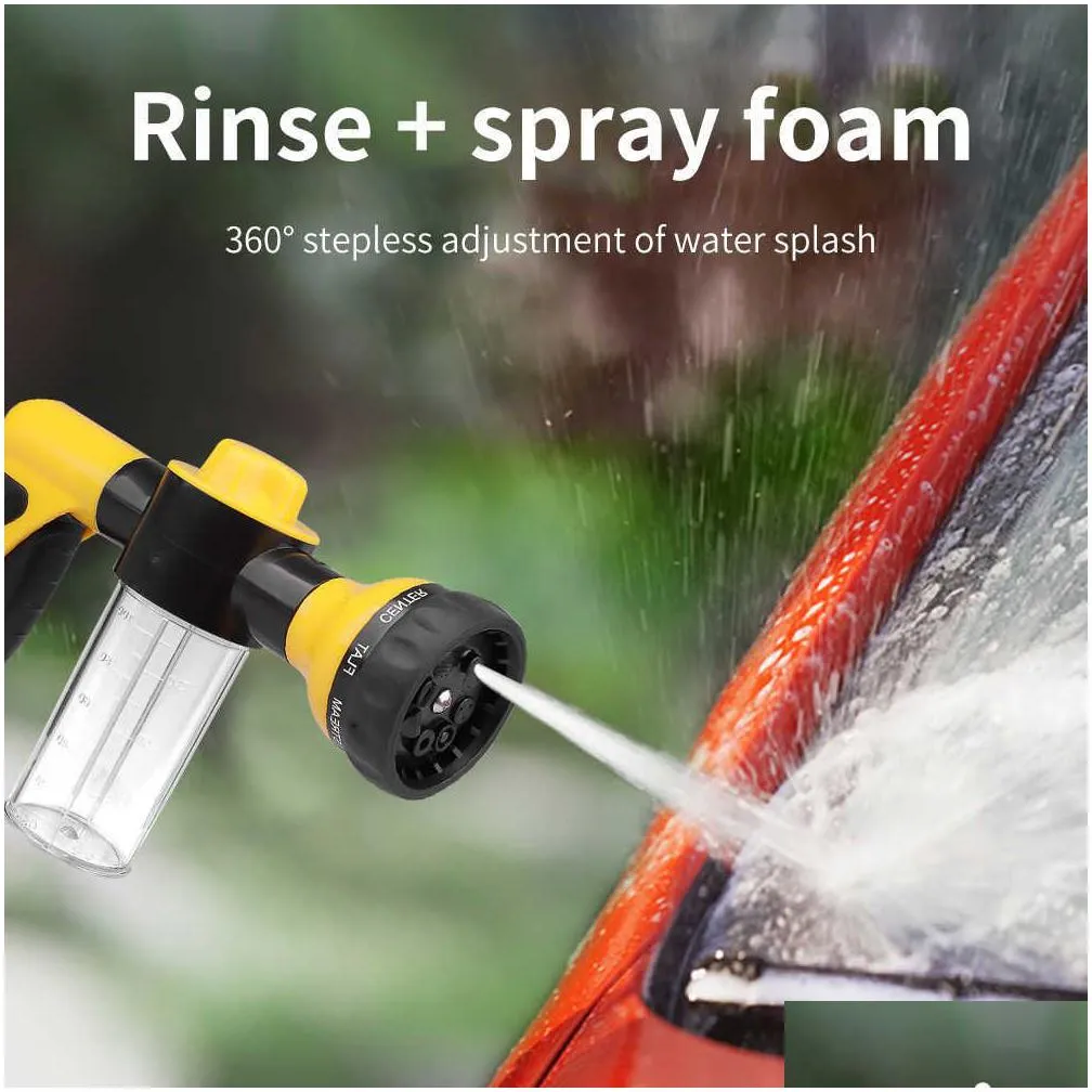  auto foam lance garden watering irrigation water gun car washer sprayer cleaning tool portable watering spray sprinkler supplies