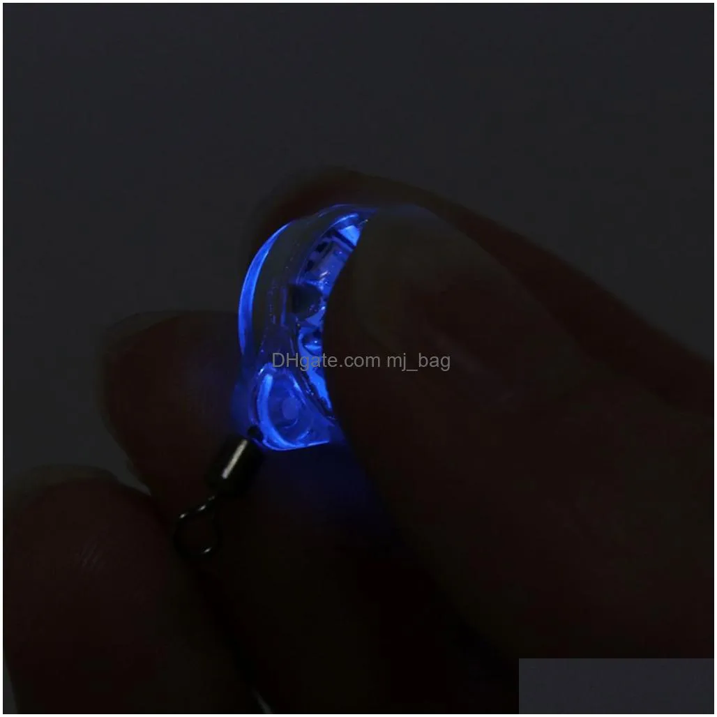 Party Favor Party Favor Mini Fishing Lure Light Led Deep Drop Underwater Eye Shape Squid Bait Luminous For Attracting Fish Home Garden Dhol8