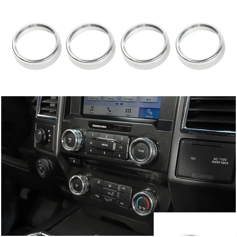 air conditioner audio sound switch decorative ring for ford f150 xlt 16add 4pcs