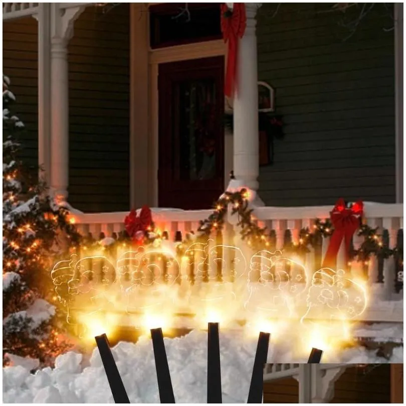 Party Decoration Party Decoration Christmas Outdoor Lights Garden Energy Saving Waterproof Ornaments For Patio Walkway Yard Lawn Good Dhsfa