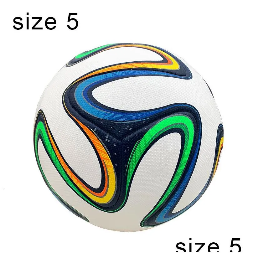 Balls Balls Official Match Football Ball Size 5 Soccer Sports Wear Resistance Training Bola De Futebol Quality Futbol 221102 Sports Ou Dhlyw