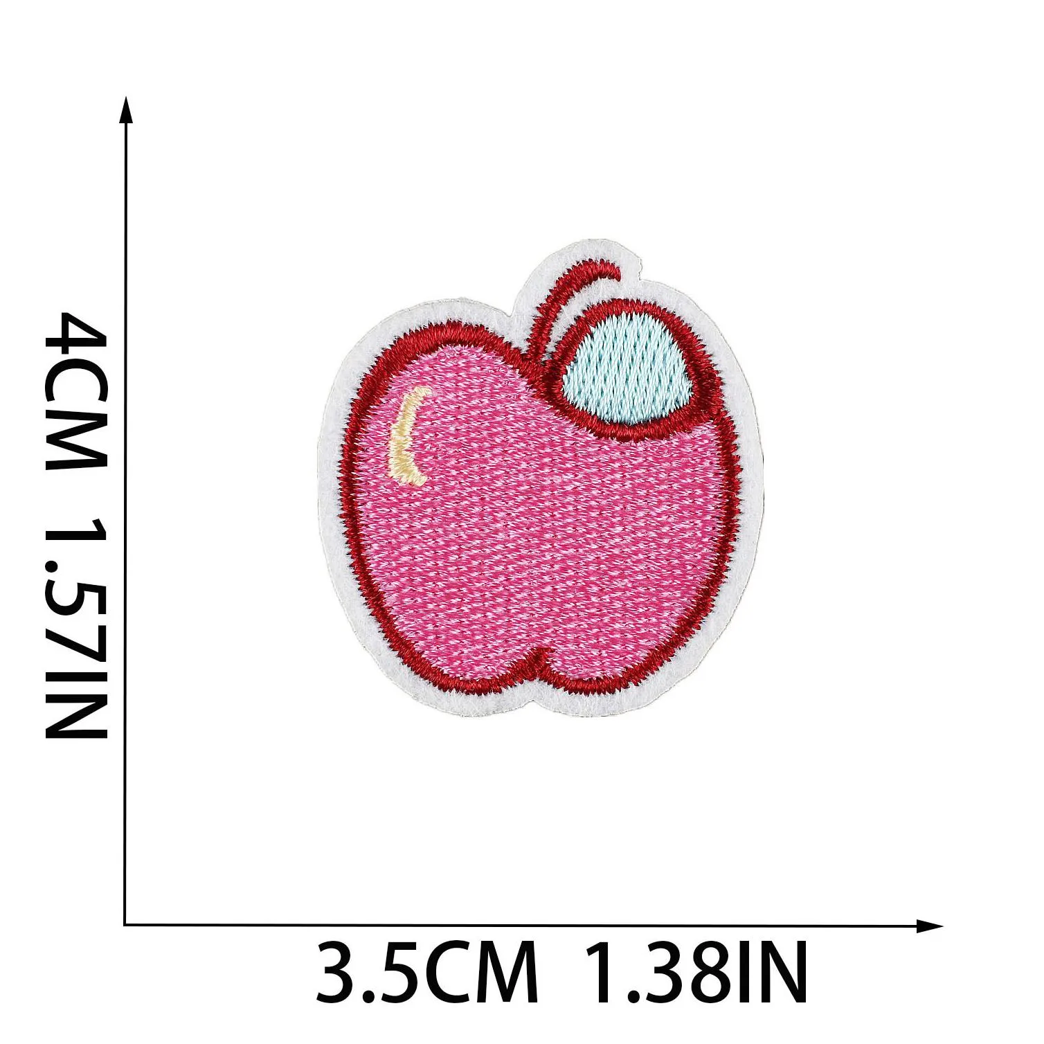 notions 40 pieces assorted styles iron ones fruits candy anime embroidered sew on decorative applique for diy jean jackets shirts bag