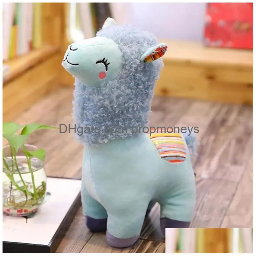 Stuffed & Plush Animals Lovely 25/35/45 Cm Alpaca Llama Plush Toy Doll Animal Stuffed Dolls Soft For Kids Birthday Christmas Toys Gift Dh5Rk