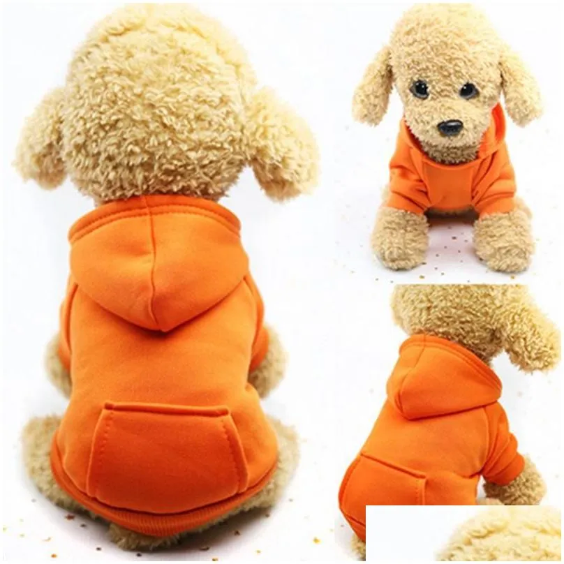 Dog Apparel Stock Pet Dog Apparel Clothes For Small Dogs Clothing Warm Coat Puppy Outfit Large Hoodies Chihuahua Fy3690 Home Garden Pe Dhsbb