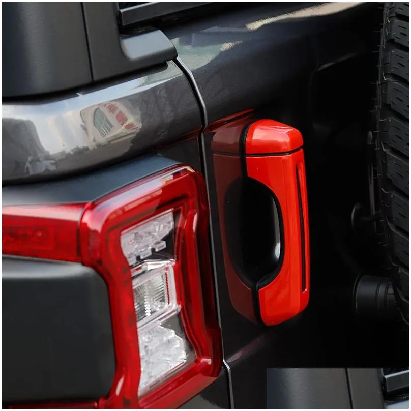 4 doors door handle car door tail outside door shell 10pcs for jeep wrangler jl 2018add high quality auto exterior accessories