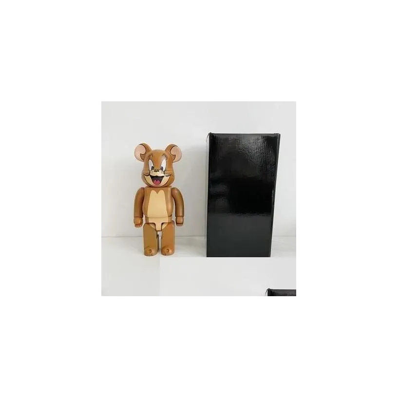 action toy figures bearbrick 400% violence panda and mouse doll building blocks bear hand -made decorations toys drop delivery gift