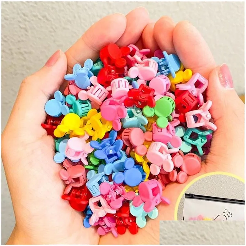 Hair Accessories Hair Accessories Girls Cute Colorf Flower Star Mouse Small Claws Kids Sweet Hairpins Heart Rabbit Clips Fashion 408 H Dhqyv