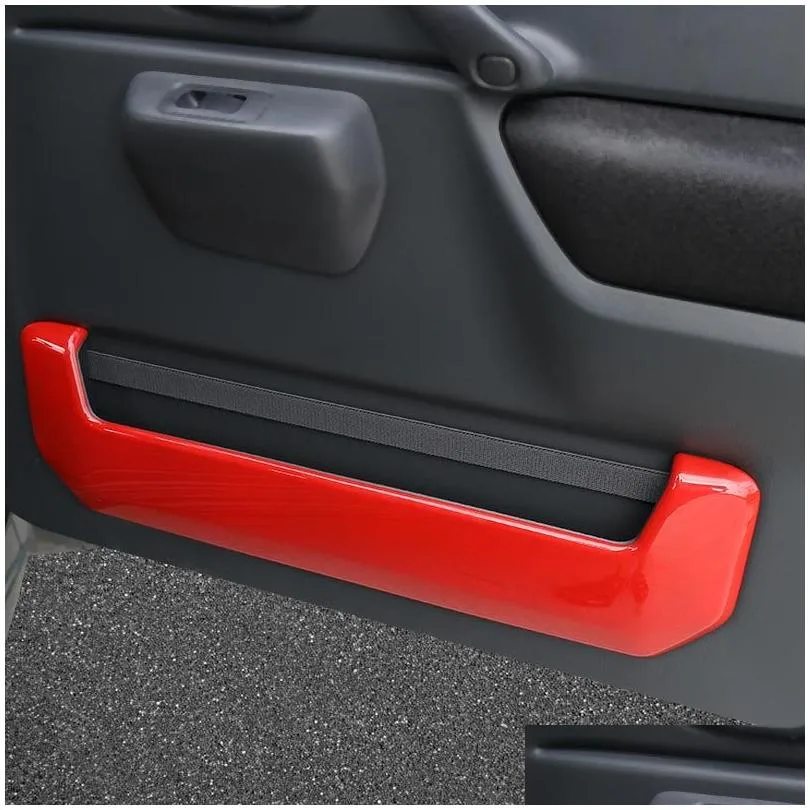 door interior decoration board door storage box cover trim decoration cover for suzuki jimny 2007-2017 car interior accessories