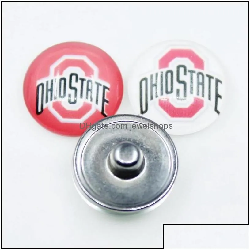 charms us ncaa football university team ohio state buckeyes dangle charm diy necklace earrings bracelet bangles buttons sp jewelshops