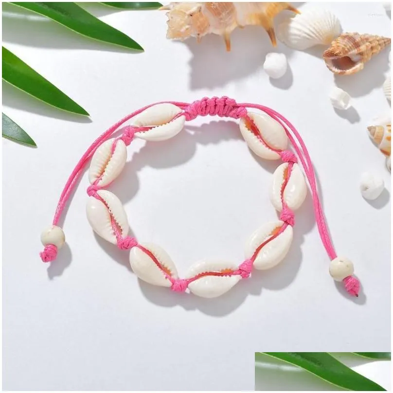 Anklets Anklets Sea Shell Ankle Bracelet For Women Anklet Jewellery Beach Boho Accessories Ancle Bracelets Foot Cheville Bijoux Jewelr Dhs70